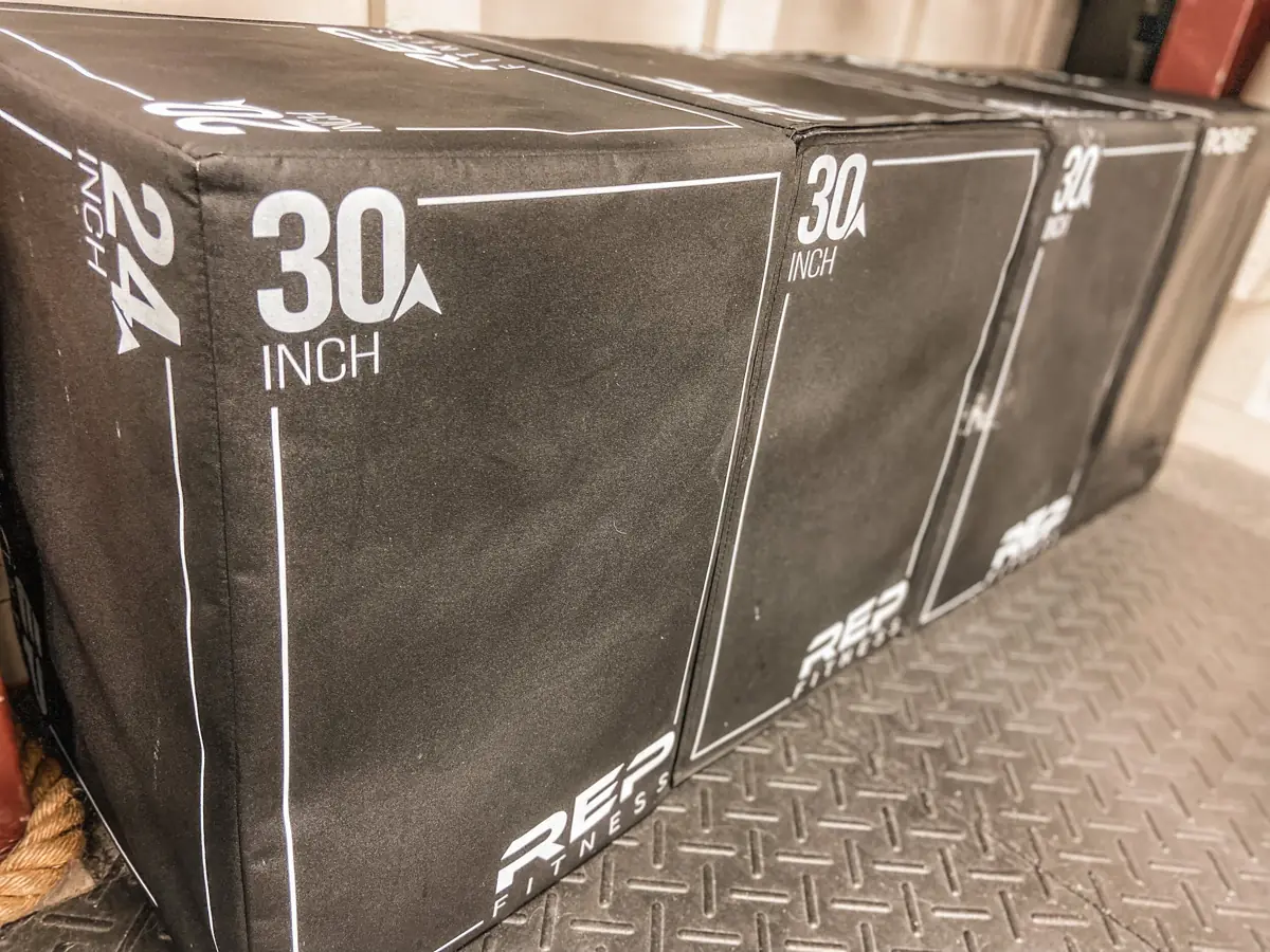 Plyo boxes stacked up