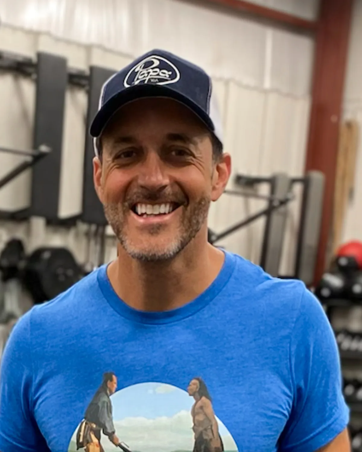Dan smiling in the gym